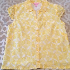 FLASH SALE! Lily Pulitzer Silk Blend Button Down